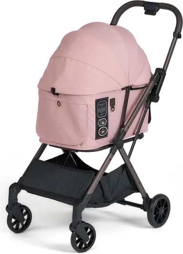 Cărucior FIKAGO pentru câini și pisici Mist Pink