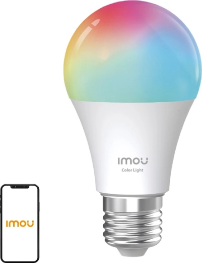 Bec LED inteligent IMOU E27 (Matter), 9 W, 806 lm, RGB + CCT