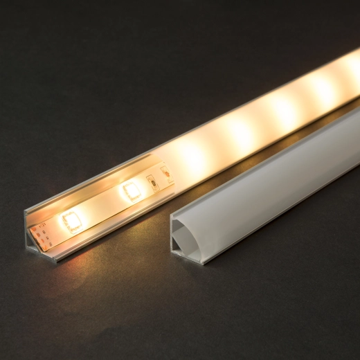 Profil din aluminiu în formă de U pentru benzi LED, 1 m