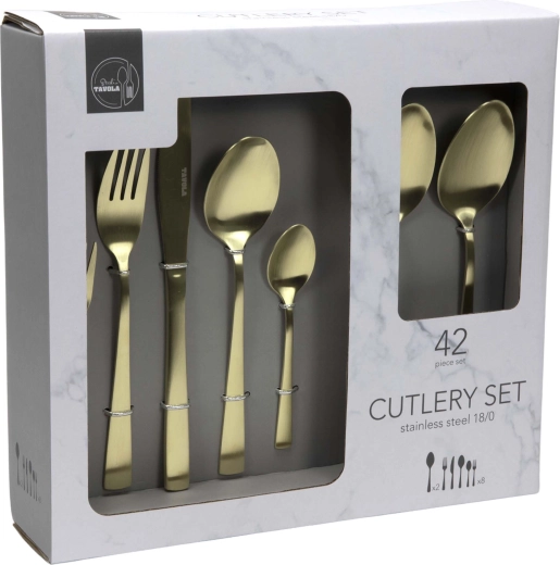 Set de tacâmuri Tavola 42 piese – auriu