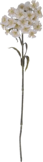 Floare artificială garoafă albă 55 cm