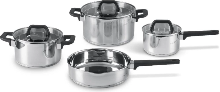 Set de vase din oțel inoxidabil Lamart Pour, 7 piese