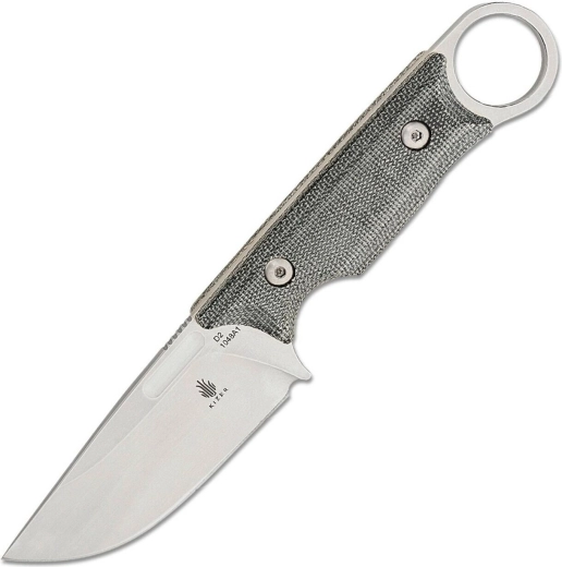 Kizer Cabox cuțit outdoor 8,5 cm, stonewash, micarta gri, teacă Kydex