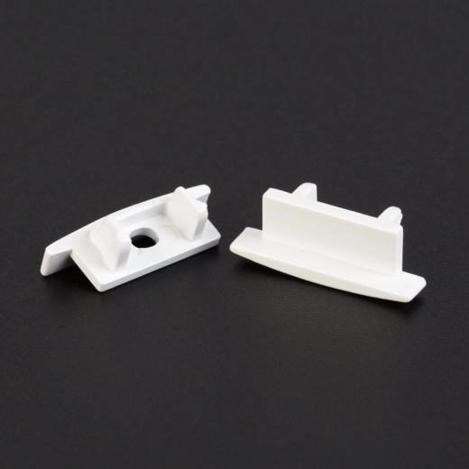 Capace albe pentru profil LED din aluminiu 41011, 2 buc.