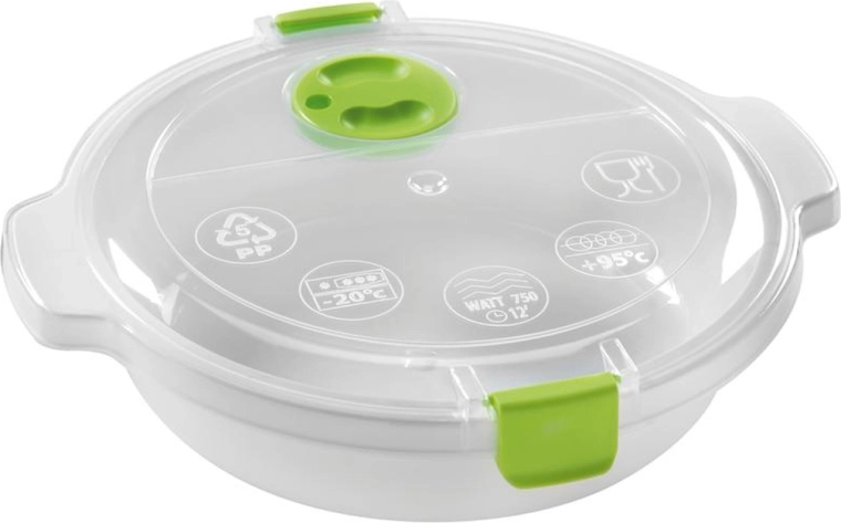 Căsurolă pentru cuptorul cu microunde cu capac 0,7 l