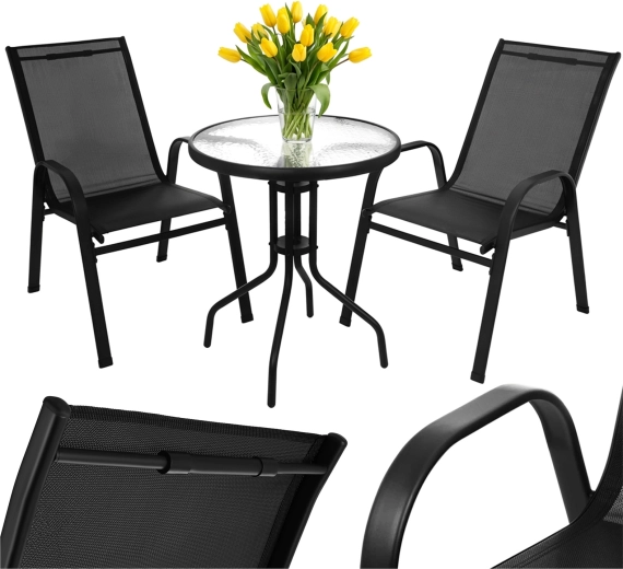 Set de balcon și grădină Gardlov – masă și 2 scaune