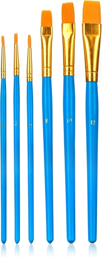 Set de pensule din nailon mix 6 buc