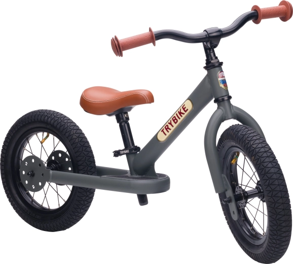 Bicicletă de echilibru pentru copii Trybike, gri