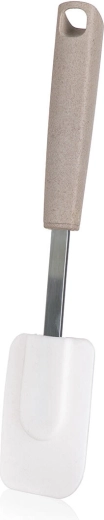 Spatulă de bucătărie NATURAL 30 × 8 cm inox/silicon
