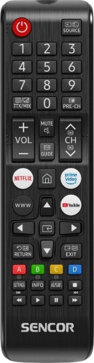 Telecomandă IR originală de bază Sencor SLE Tizen Basic Remote V1