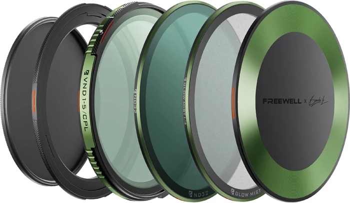 Set de filtre Freewell Brandon Li ND/CPL cu densitate variabilă 77 mm