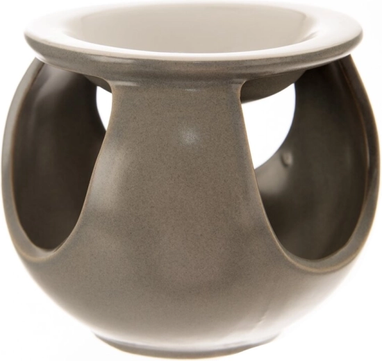 Lampă aromatică ceramică gri 12 cm