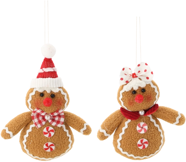 Figurină de turtă dulce de Crăciun băiat sau fată 12 × 4 × 17 cm