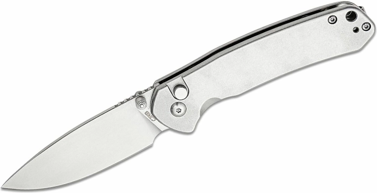 CJRB Pyrite Steel cuțit de buzunar 7,9 cm, integral metalic stonewash