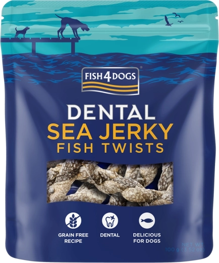 Fish4Dogs gustări dentare din pește alb oceanic rulouri 100 g