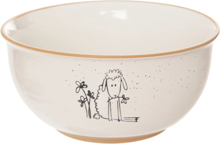 Bol ceramic Statek cu motiv de oiță 13,5 cm