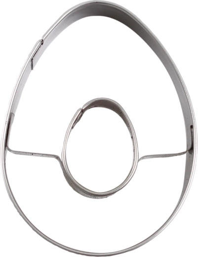 Forme de tăiat din inox pentru ouă de Paște 4–6 cm