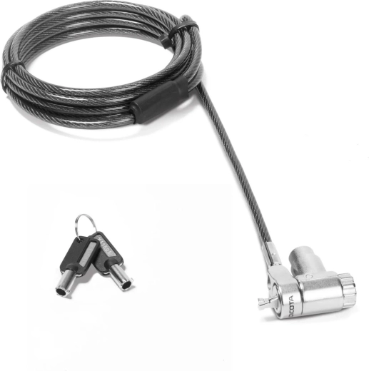 Lacăt universal cu cablu de securitate Dicota 3 în 1 cu cheie