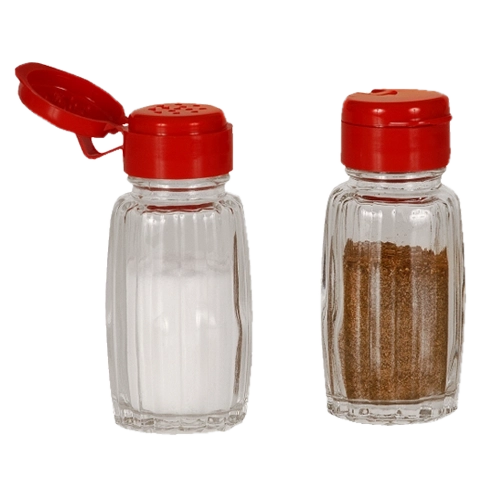 Recipient din sticlă pentru condimente 50 ml cu capac Practic