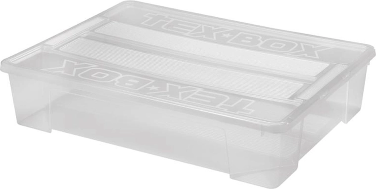 Cutie de depozitare din plastic cu capac HEIDRUN TexBox 60 l