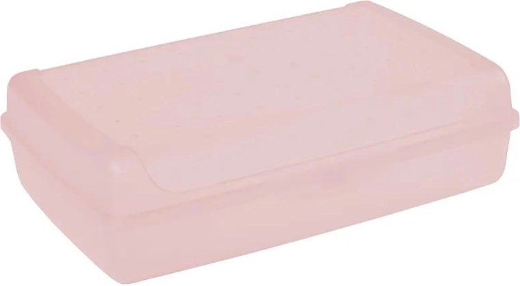 Cutie de depozitare Luca cu capac click Maxi 3,7 l, roz