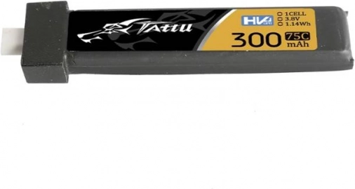 Baterie Tattu LiPo 300 mAh 3,8 V 75C 1S HV BT2.0 (5 buc)