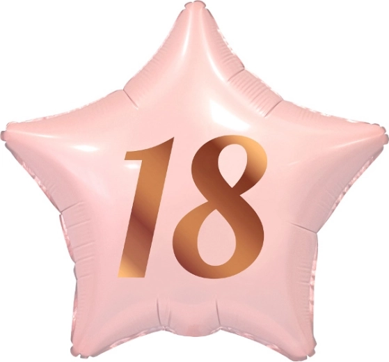 Balon folie stea roz 18, 19"
