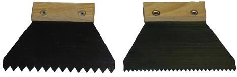 Racletă din oțel 140 mm cu dinți groși