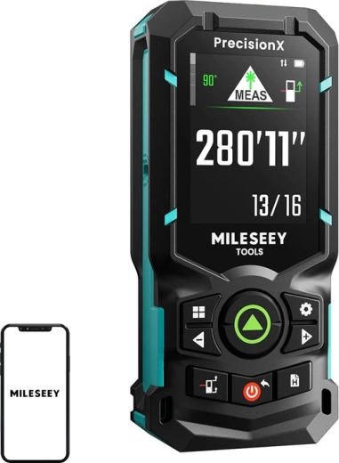 Telemetru laser Mileseey S50 cu laser verde 120 m