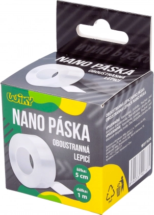 Bandă adezivă nano dublu-adezivă 1 m × 5 cm