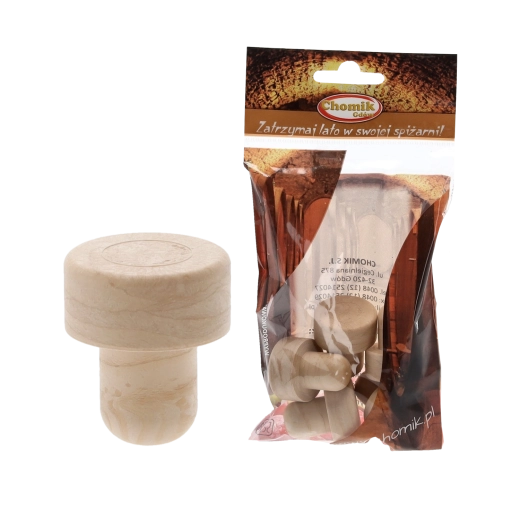 Dopuri sintetice tip ciupercă pentru sticle 17 mm, set 5 buc.