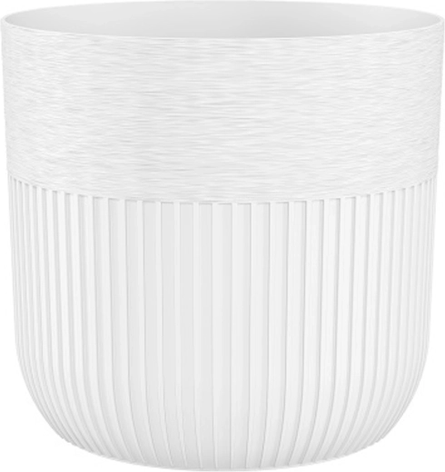 Ghiveci alb Luca Petit 19 cm