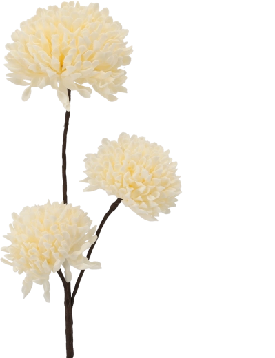 Floare decorativă 80 cm albă