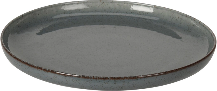 Farfurie de desert din porțelan 19 cm cu margine maro