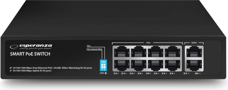 Switch PoE gigabit Esperanza Matrix 10 porturi 120 W