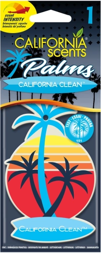 California Scents Palm California Clean odorizant din hârtie suspendat - 1 bucată