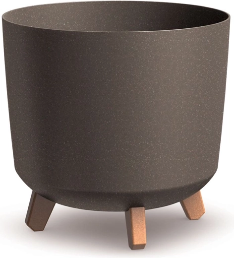 Ghiveci Gracia Tubus Eco Wood 29,8 cm – cafea