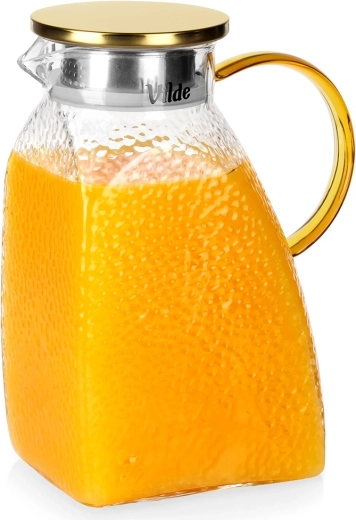 Ulcior din sticlă Vilde cu capac pentru frigider 1,8 l