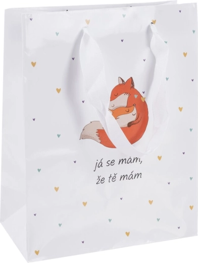 Pungă cadou din hârtie „Mă simt bine” 18 × 10 × 23 cm