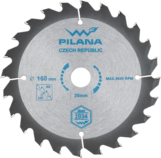 Disc circular PILANA SK 160 × 2,0 × 20, 24 dinți