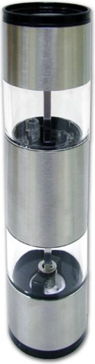 Râșniță mecanică pentru sare și piper TORO, dublă, inox/plastic, 22 cm