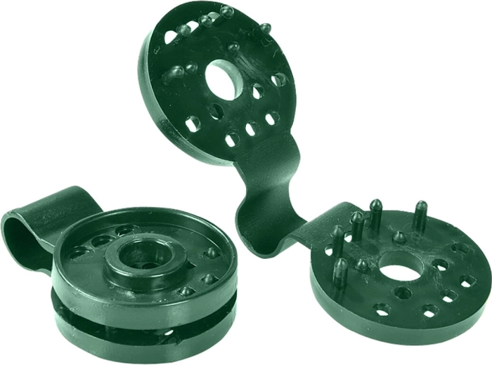 Clemă de prindere pentru plasă de umbrire țesută PE cu protecție UV, 10,2 × 4 cm (20 buc.)