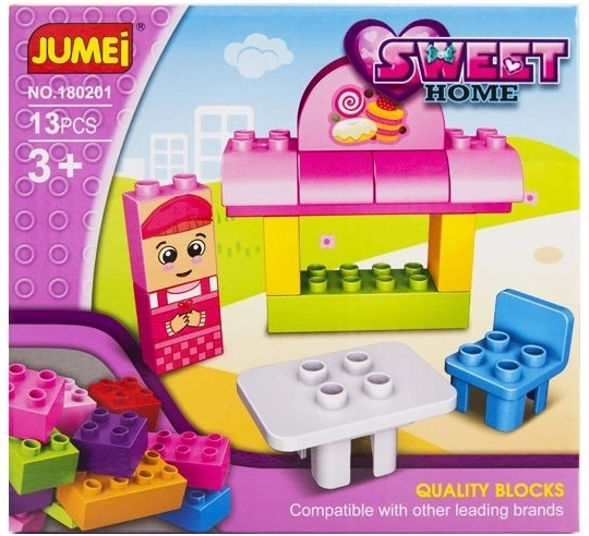 Cuburi Jumei Sweet home cofetărie (13 piese, 20 × 19 cm) - 1 buc