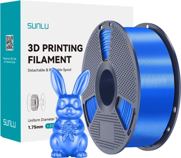 Filament Sunlu PLA+ Silk albastru