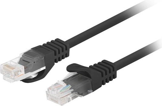 Cablu patch Cat 6 UTP 3 m fluke passed negru (pachet 10 buc)