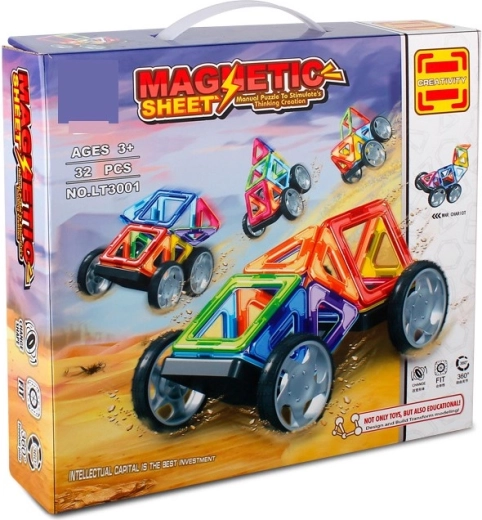 Set de construcție magnetică Magnetic Sheet – 32 de piese