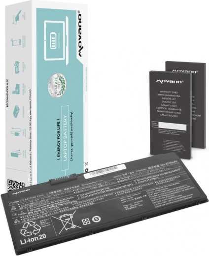 Baterie Movano FPB0338S pentru Fujitsu LifeBook U758 3490 mAh (50 Wh)