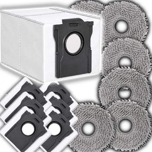 Set de accesorii pentru aspiratoare robot Dreame (mopuri + saci), compatibil cu L10S Ultra Gen 2/3, L40, X40, X50