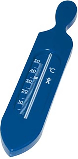 Termometru pentru baie 19 cm, plastic albastru