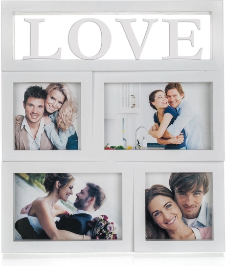 Ramă foto Love pentru 4 fotografii 28 × 31 cm